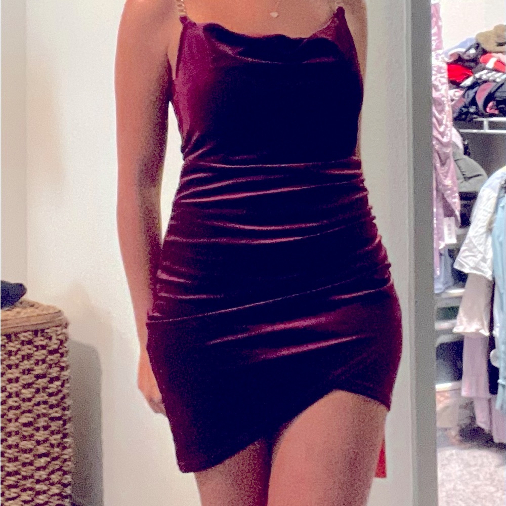 Brand new! Very gorgeous velvet dress! Stretches slightly